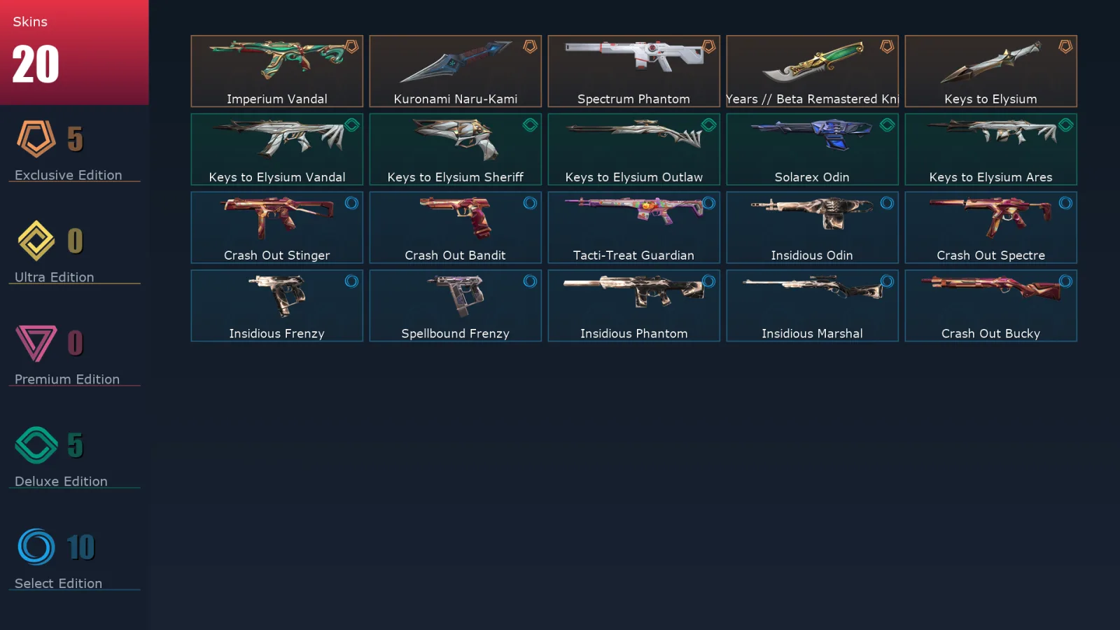 [Valorant] | EU | Level 35 | Ascendant 1 | 12 Agents | 20 Skins — Valorant account