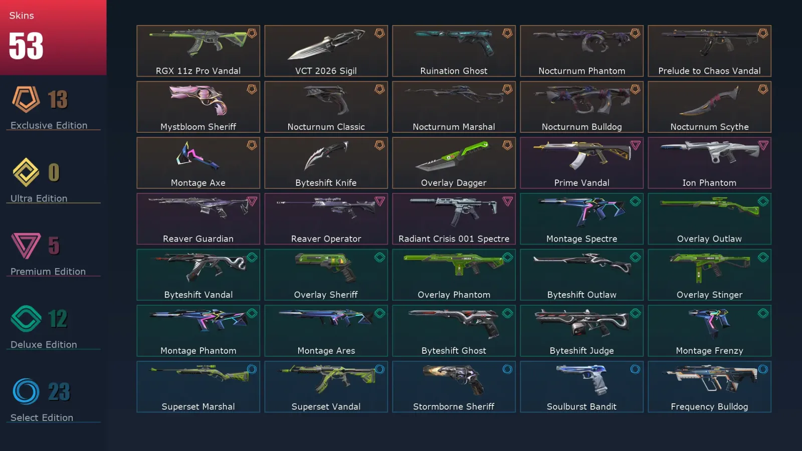 [Valorant] | EU | Level 92 | Ascendant 1 | 23 Agents | 53 Skins — Valorant account