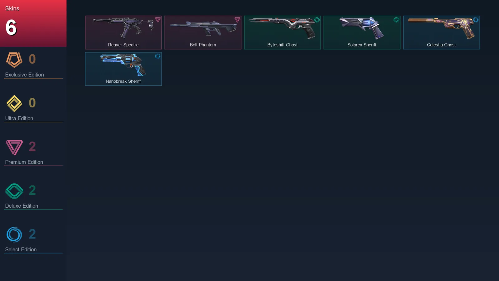 AP | Lv94 | Unranked | 6 Skin | 28 Agent | 30 Buddy
