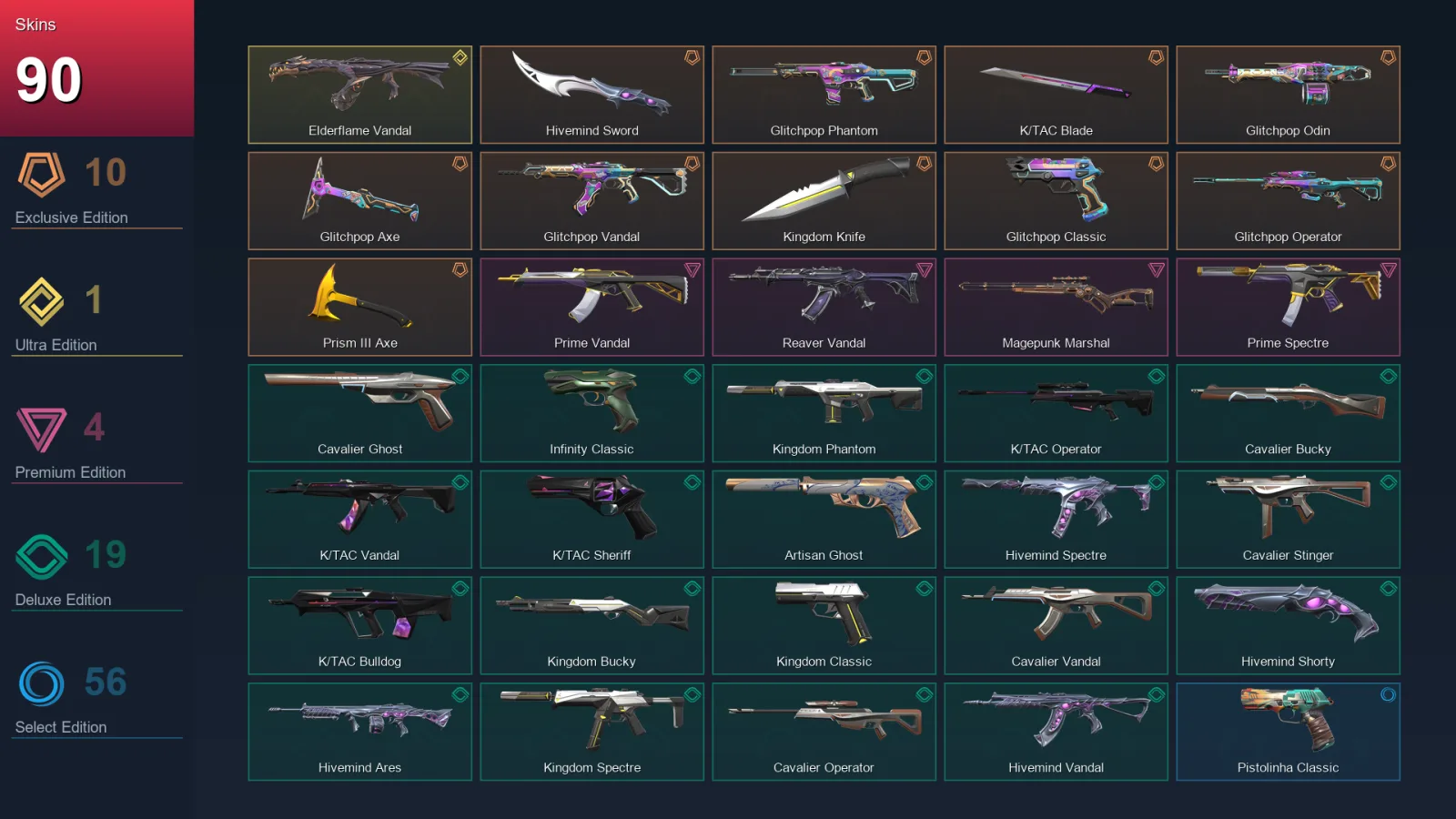 EU | Lv280 | Unranked | 90 Skin | 24 Agent | 112 Buddy — Valorant account
