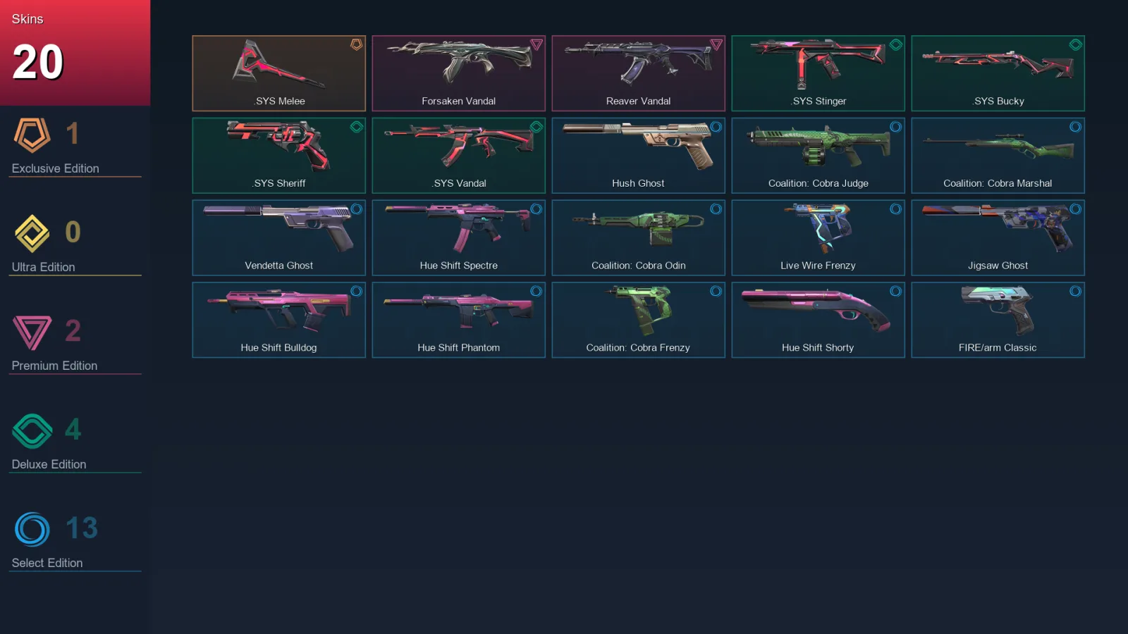 AP | Lv124 | Unranked | 20 Skin | 21 Agent | 55 Buddy — Valorant account