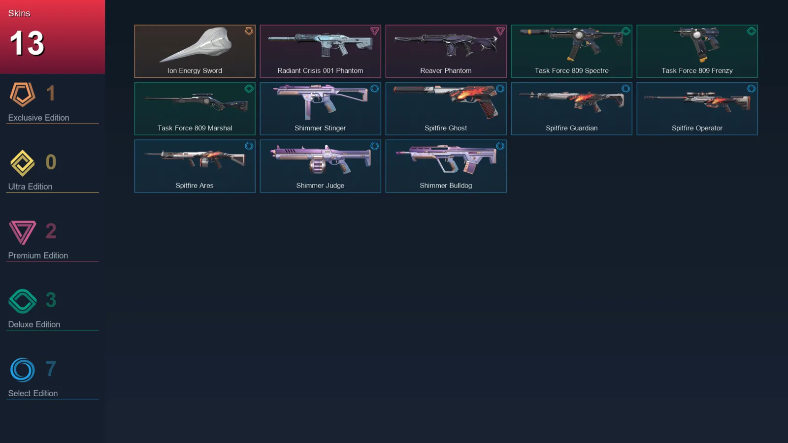 EU | Lv24 | Unranked | 13 Skin | 8 Agent | 10 Buddy