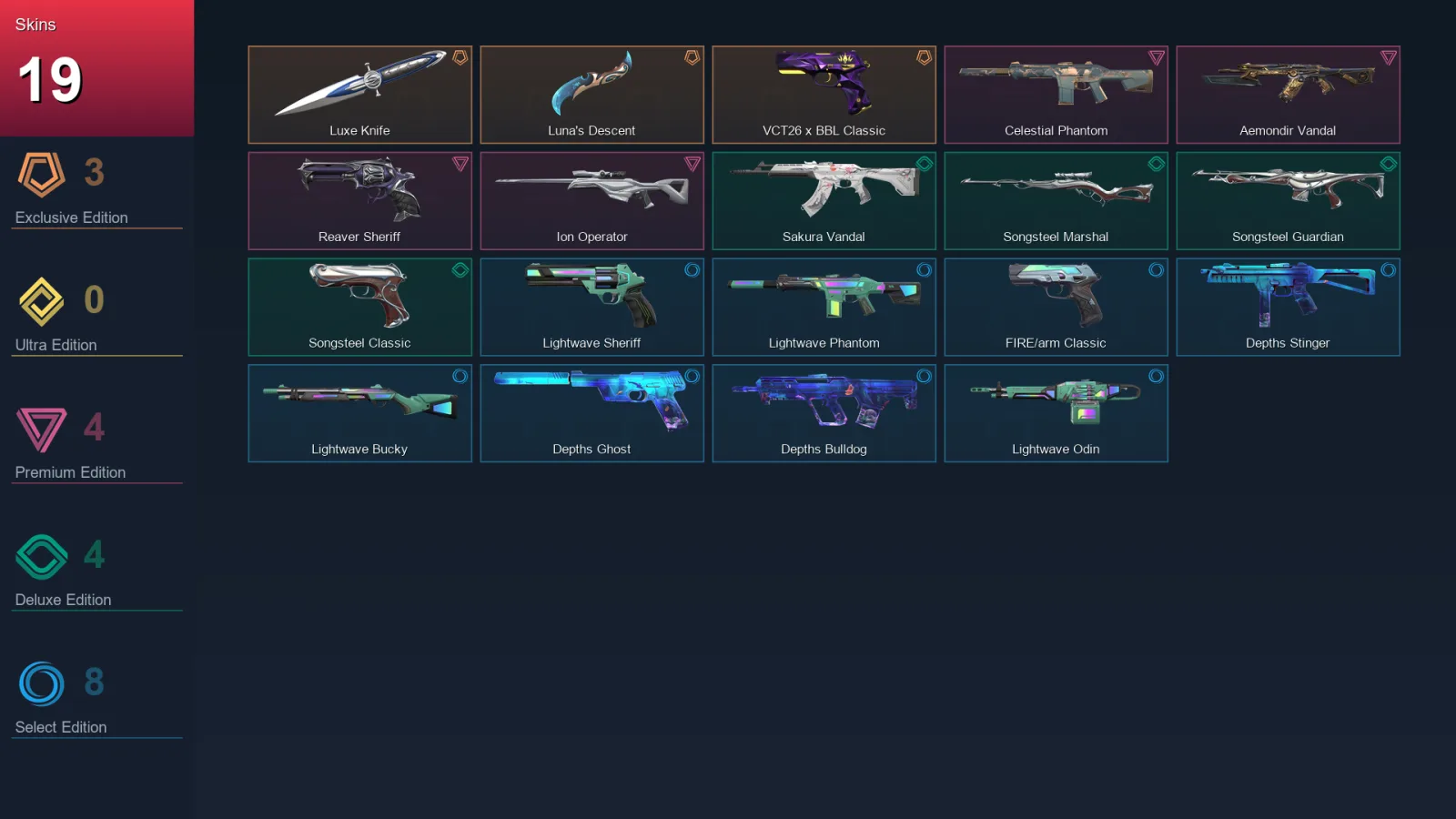 NA | Lv68 | Unranked | 19 Skin | 19 Agent | 36 Buddy — Valorant account
