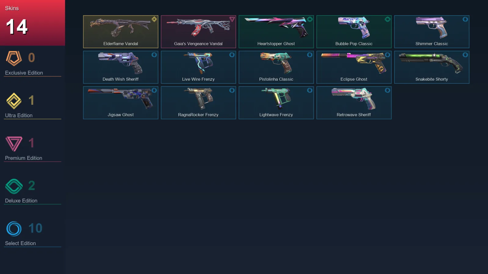 EU | Lv221 | Unranked | 14 Skin | 28 Agent | 87 Buddy — Valorant account
