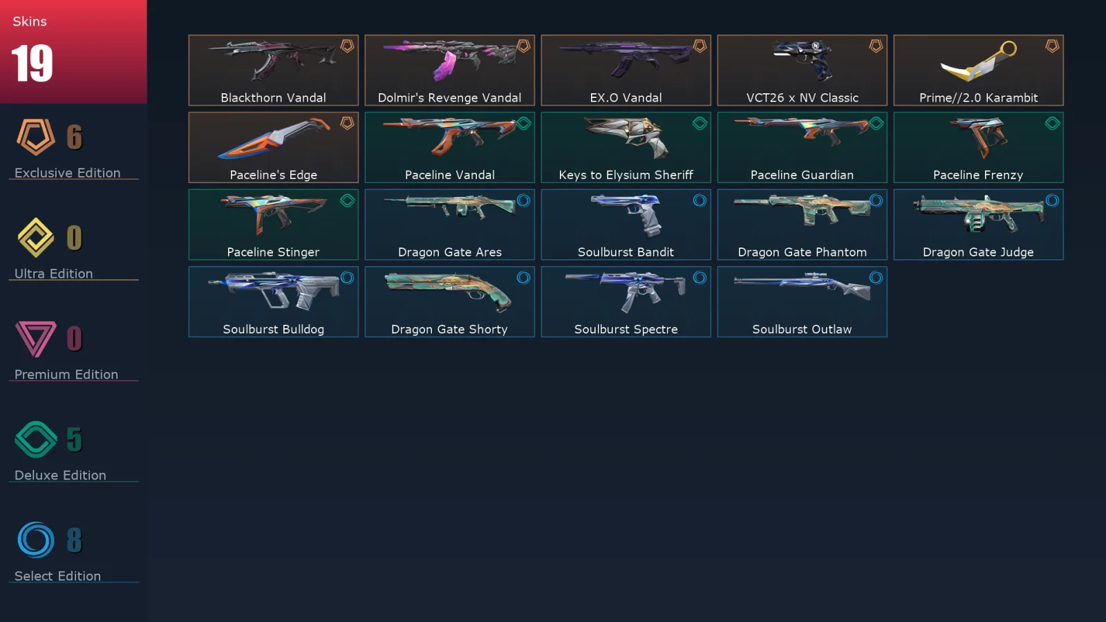 [Valorant] | EU | Level 1 | Radiant | 16 Agents | 19 Skins — Valorant account