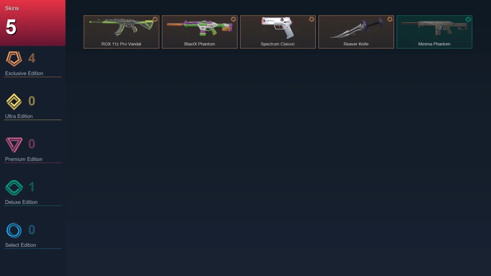 EU | Lv57 | Unranked | 5 Skin | 20 Agent | 23 Buddy