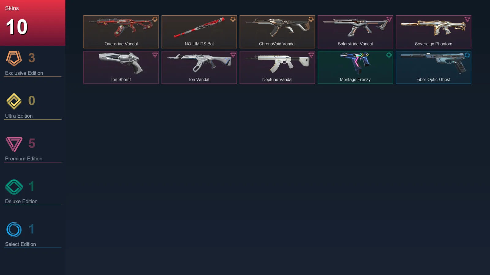 AP | Lv106 | Unranked | 10 Skin | 21 Agent | 56 Buddy