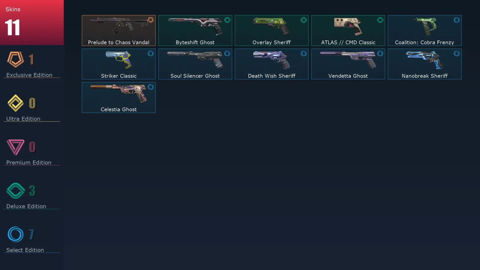 [Valorant] | EU | Level 158 | Ascendant 1 | 23 Agents | 11 Skins
