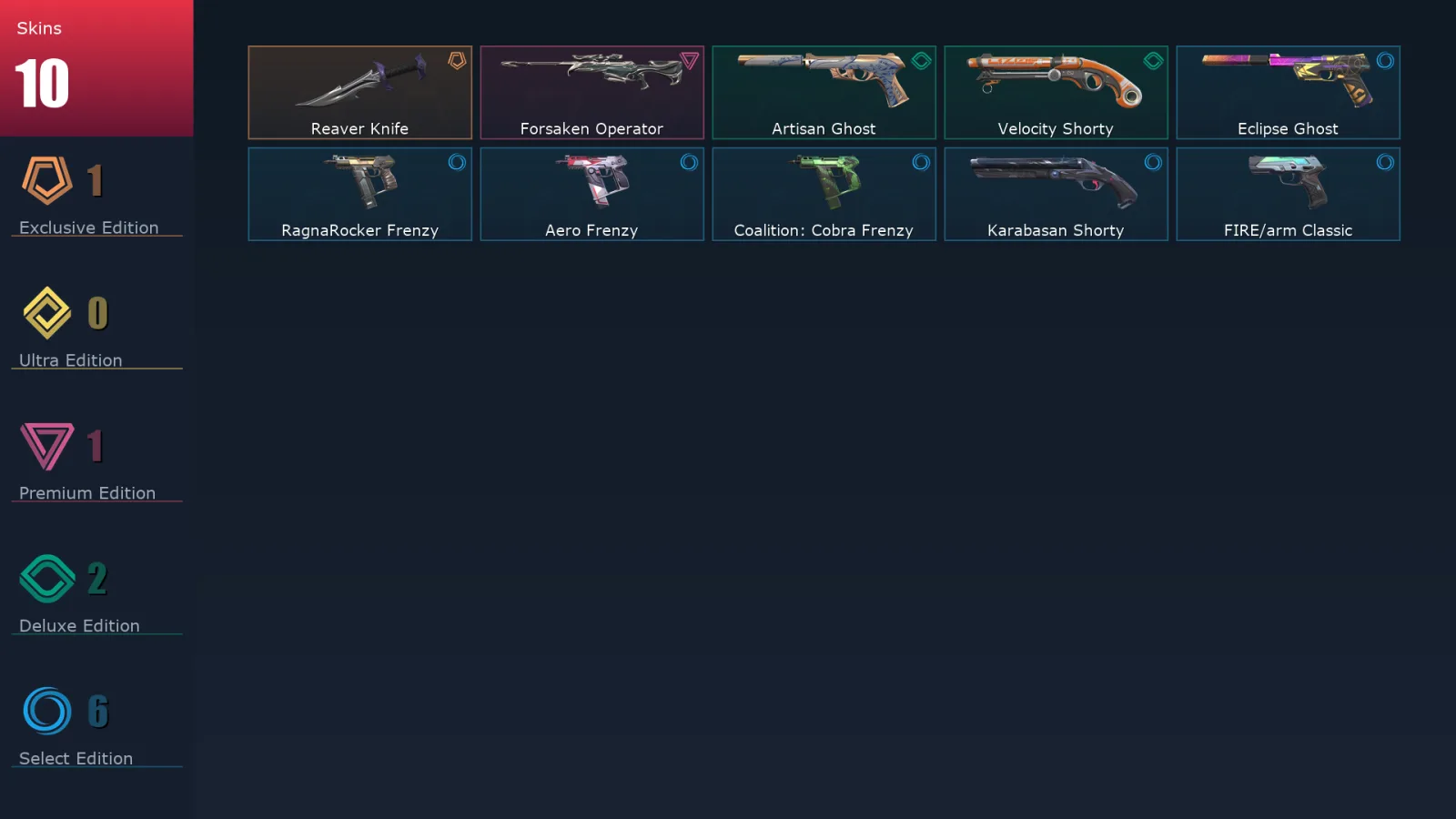 [Valorant] | EU | Level 138 | 21 Agents | 10 Skins