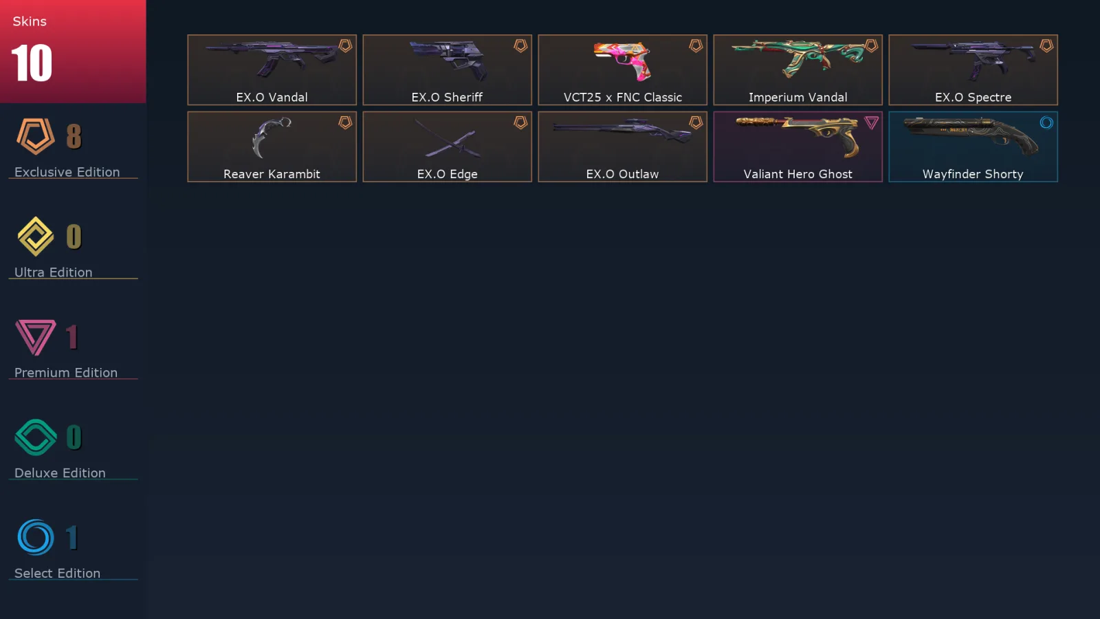 [Valorant] | EU | Level 29 | Platinum 3 | 12 Agents | 10 Skins