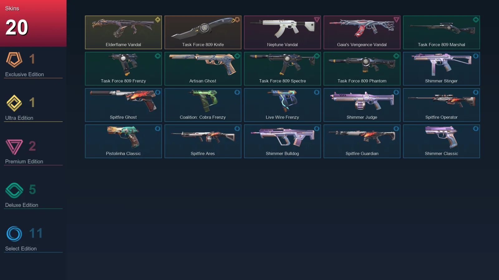 BR | Lv104 | Unranked | 20 Skin | 25 Agent | 51 Buddy — Valorant account