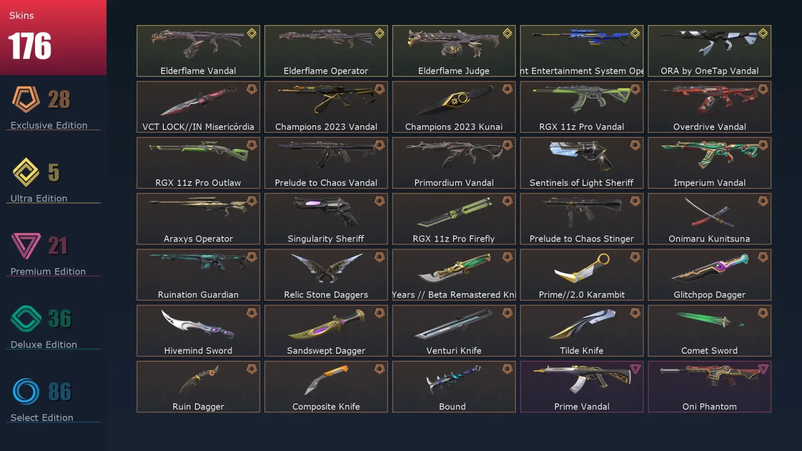 [Valorant] | EU | Level 422 | Ascendant 3 | 28 Agents | 176 Skins — Valorant account