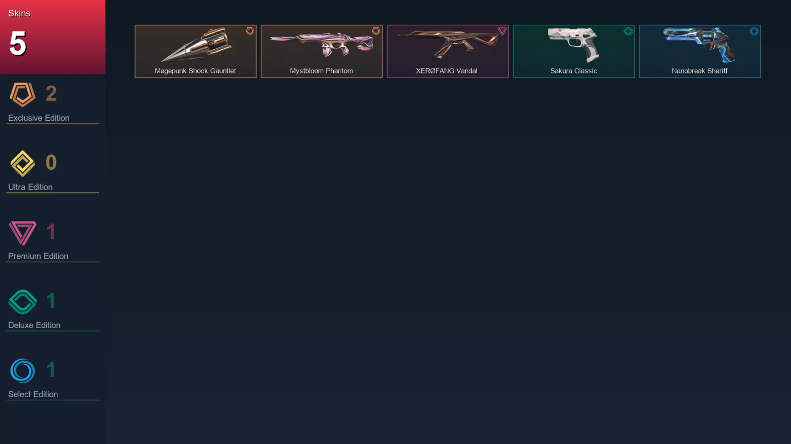 EU | Lv35 | Unranked | 5 Skin | 10 Agent | 7 Buddy