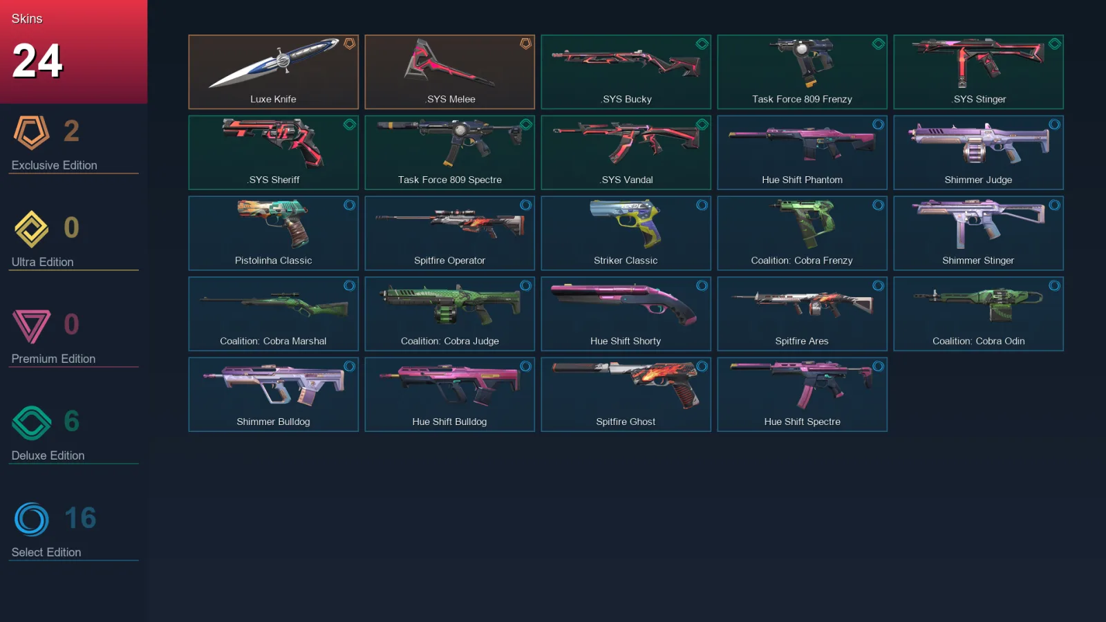 BR | Lv56 | Unranked | 24 Skin | 19 Agent | 33 Buddy