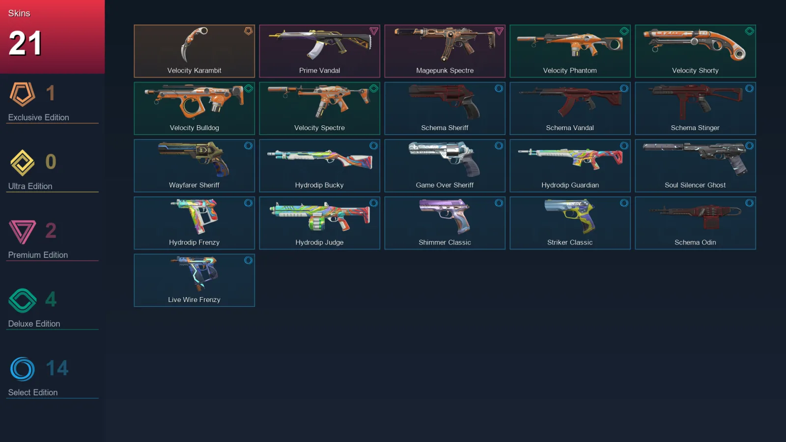 EU | Lv177 | Unranked | 21 Skin | 28 Agent | 81 Buddy — Valorant account