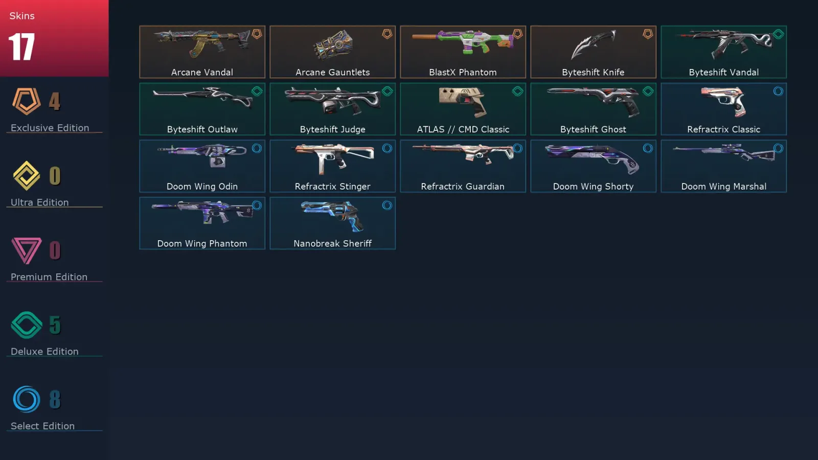 [Valorant] | EU | Level 58 | 17 Agents | 17 Skins — Valorant account