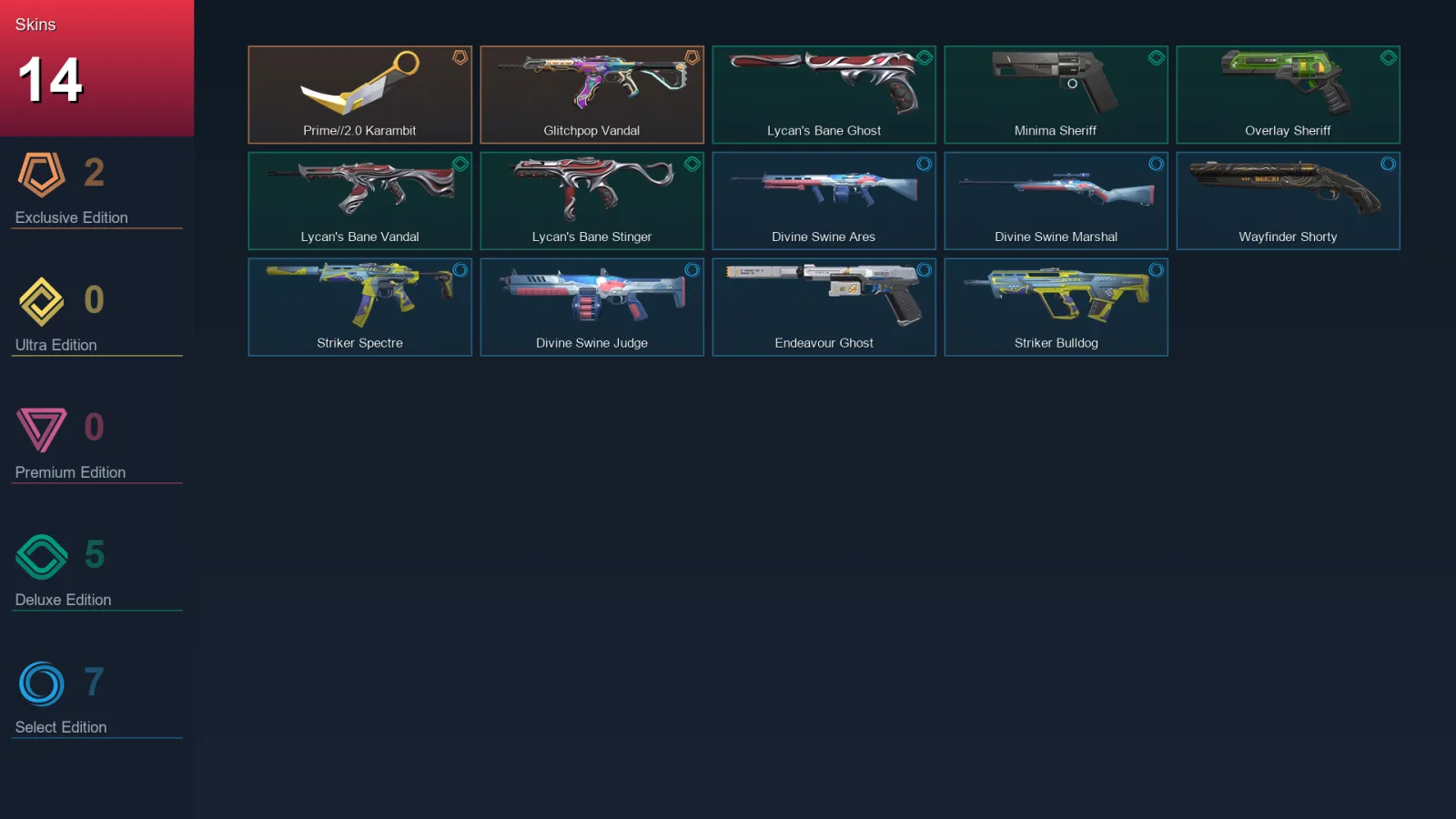 EU | Lv54 | Unranked | 14 Skin | 22 Agent | 37 Buddy — Valorant account