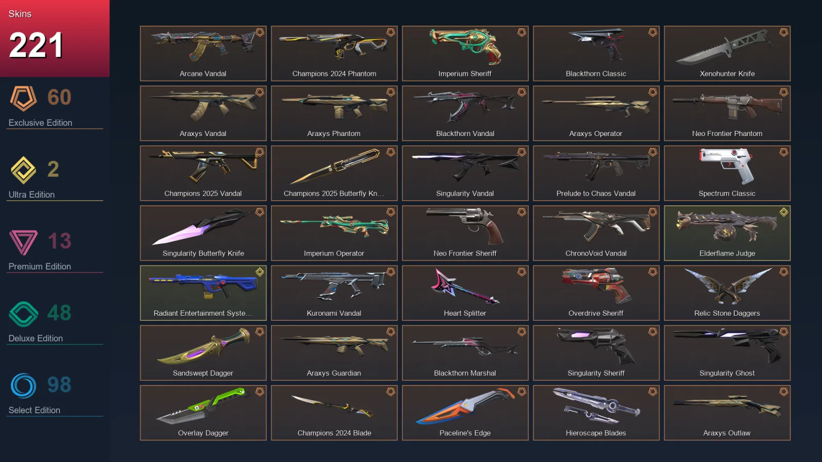 EU | Lv317 | Diamond I | 221 Skin | 29 Agent | 183 Buddy