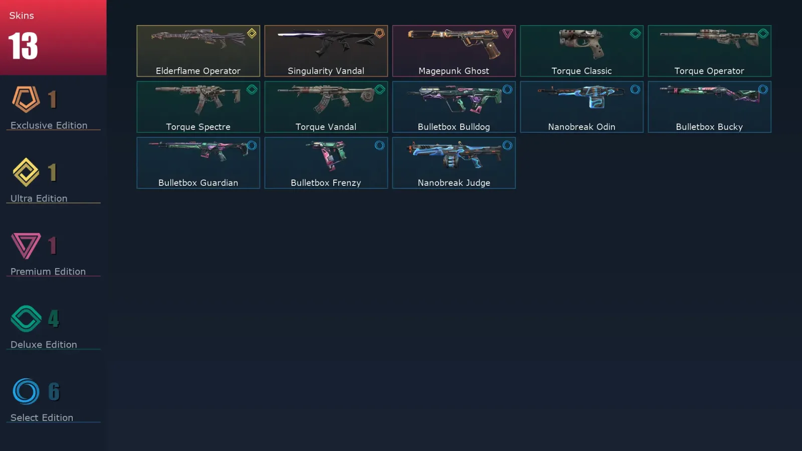 [Valorant] | EU | Level 29 | 9 Agents | 13 Skins — Valorant account