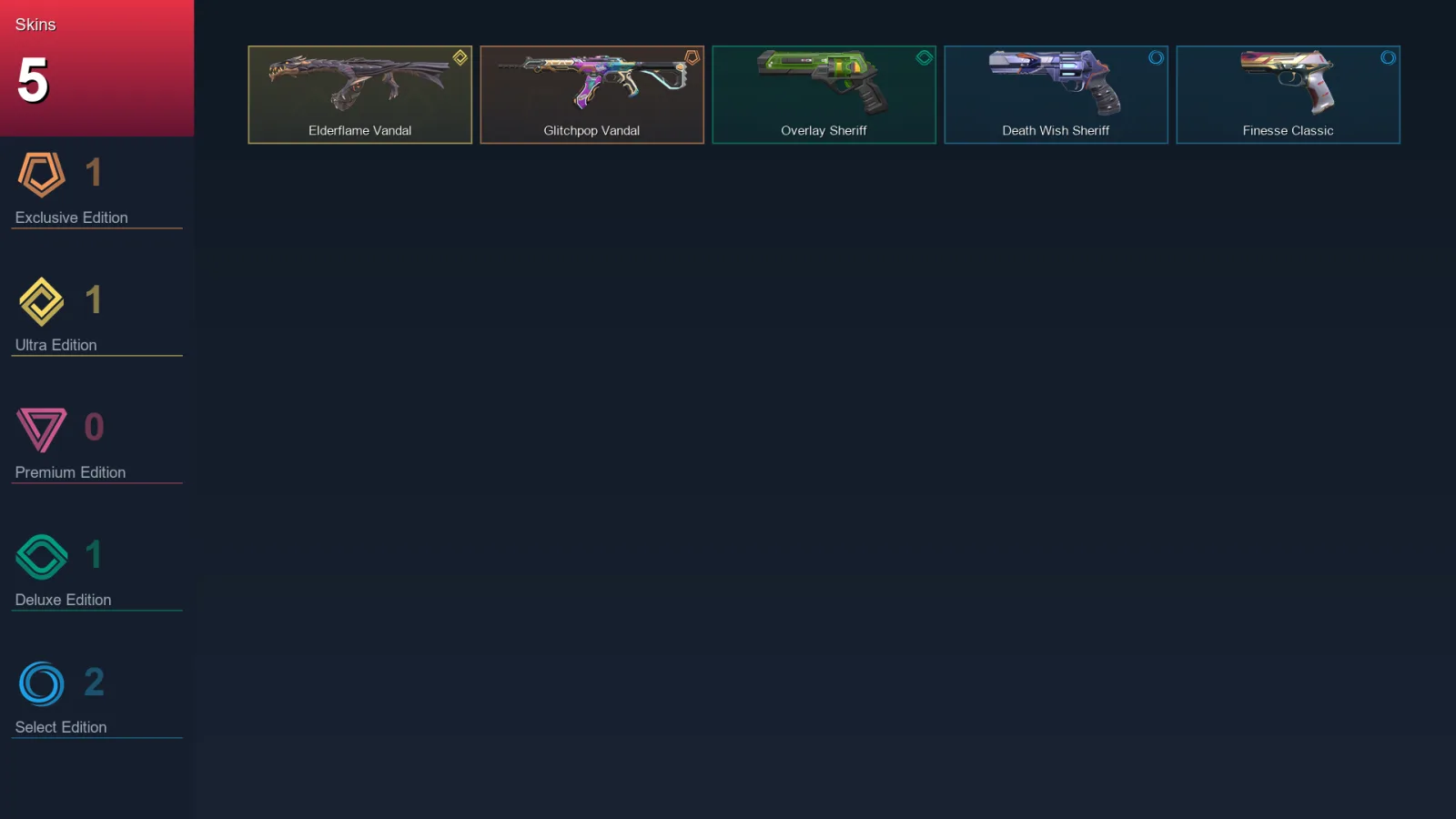 AP | Lv141 | Unranked | 5 Skin | 29 Agent | 64 Buddy