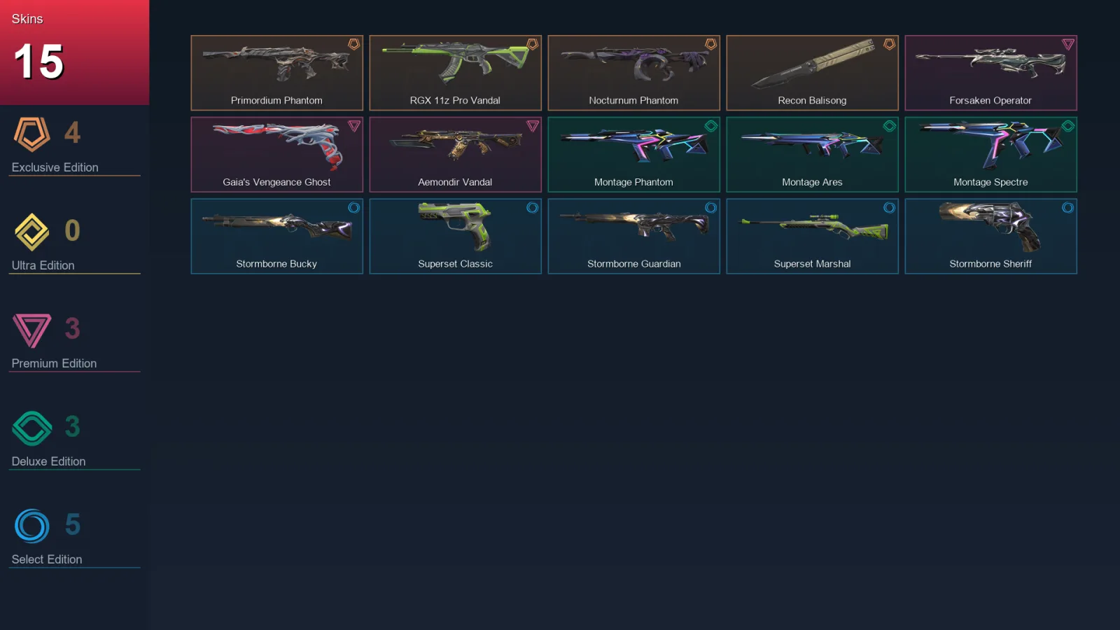 AP | Lv42 | Unranked | 15 Skin | 18 Agent | 26 Buddy — Valorant account