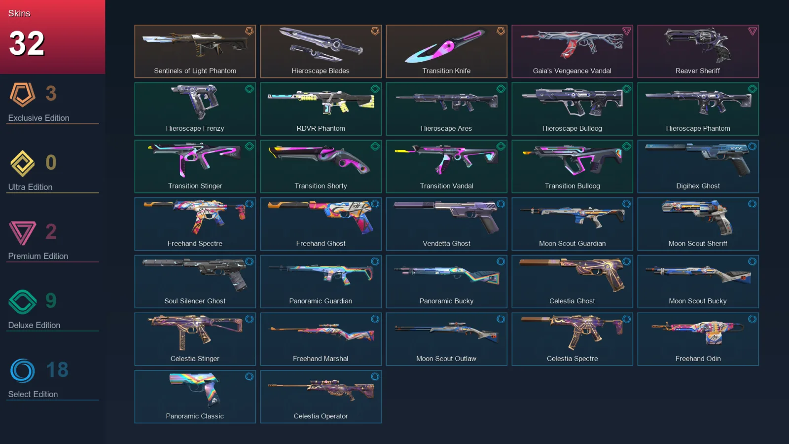 BR | Lv116 | Unranked | 32 Skin | 18 Agent | 65 Buddy