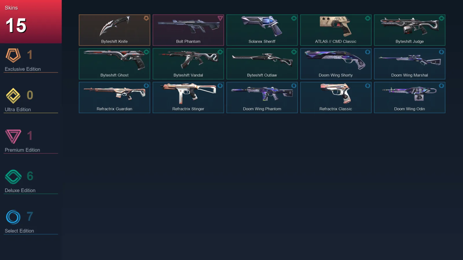 AP | Lv88 | Unranked | 15 Skin | 28 Agent | 41 Buddy
