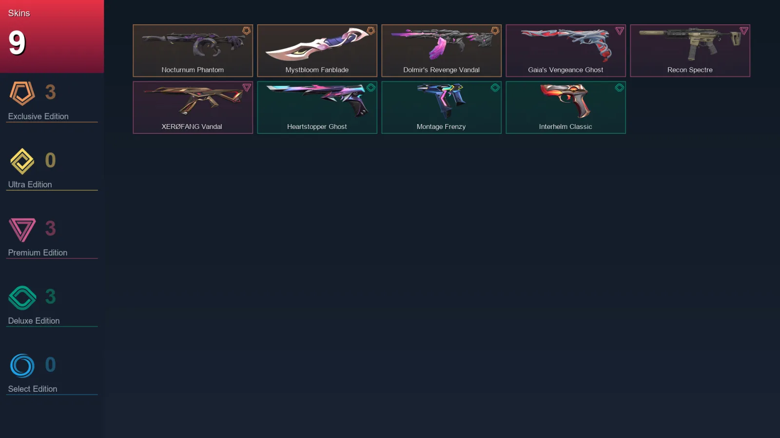 EU | Lv105 | Unranked | 9 Skin | 27 Agent | 21 Buddy — Valorant account