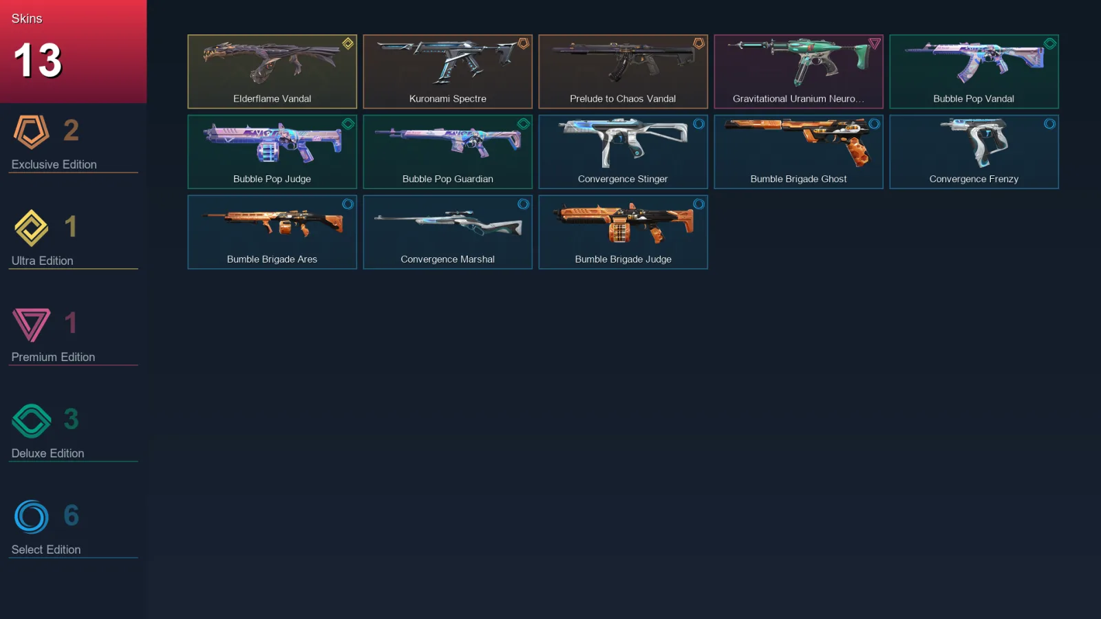 EU | Lv24 | Unranked | 13 Skin | 7 Agent | 12 Buddy