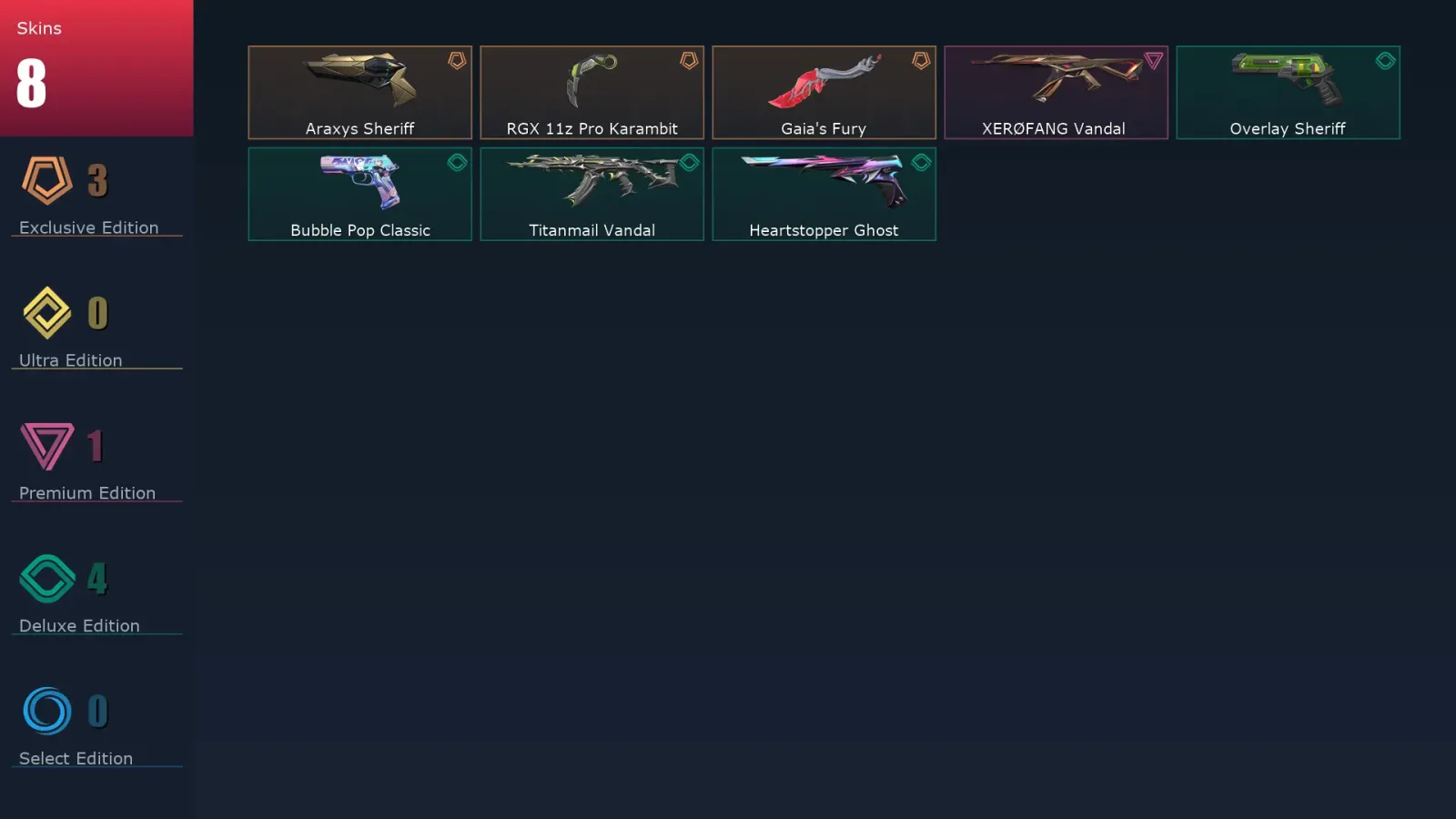 [Valorant] | EU | Level 72 | 17 Agents | 8 Skins