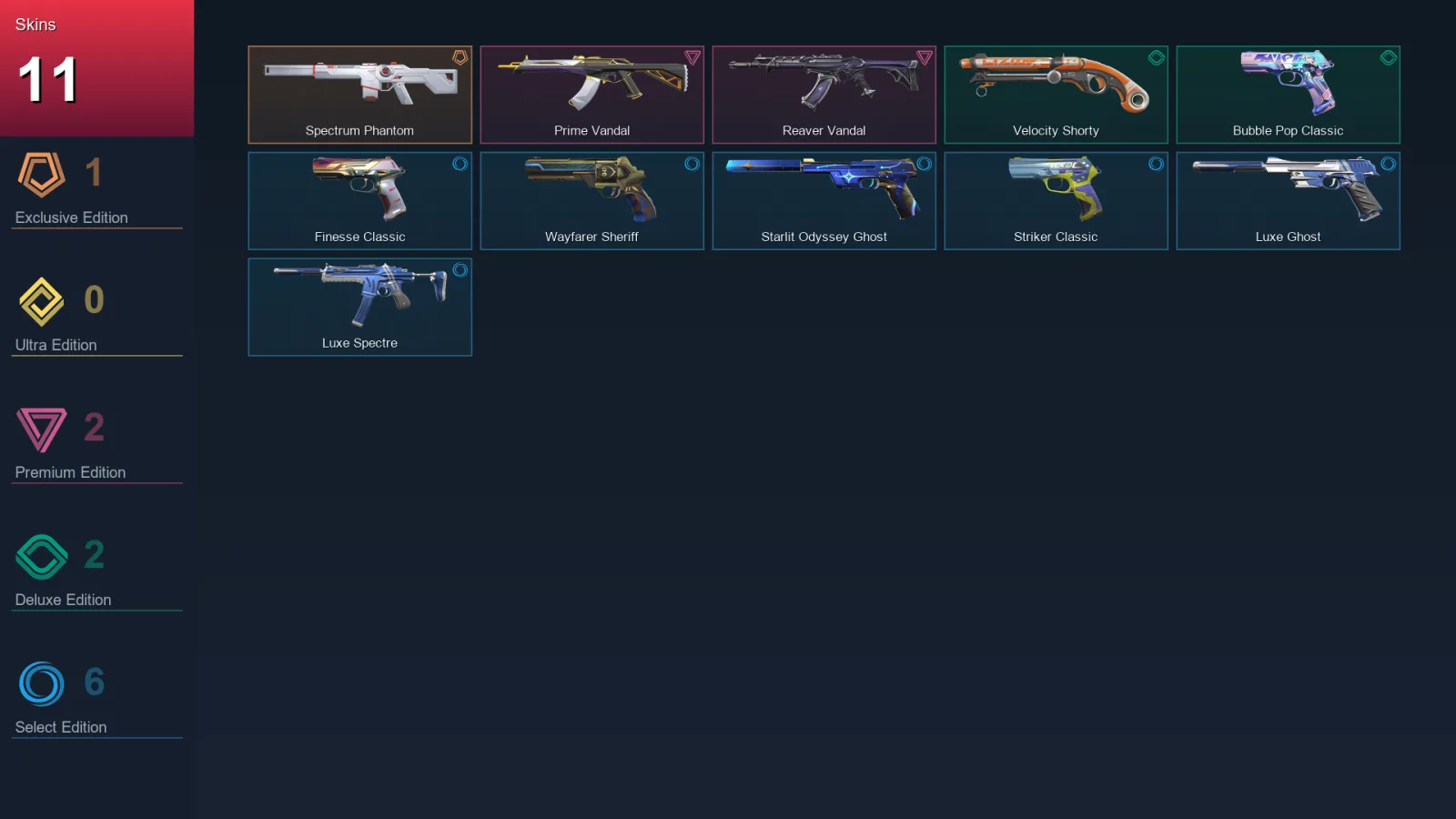 NA | Lv110 | Unranked | 11 Skin | 28 Agent | 47 Buddy