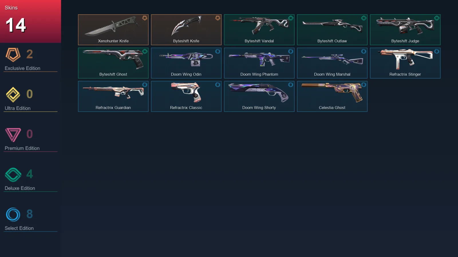 AP | Lv69 | Unranked | 14 Skin | 17 Agent | 33 Buddy