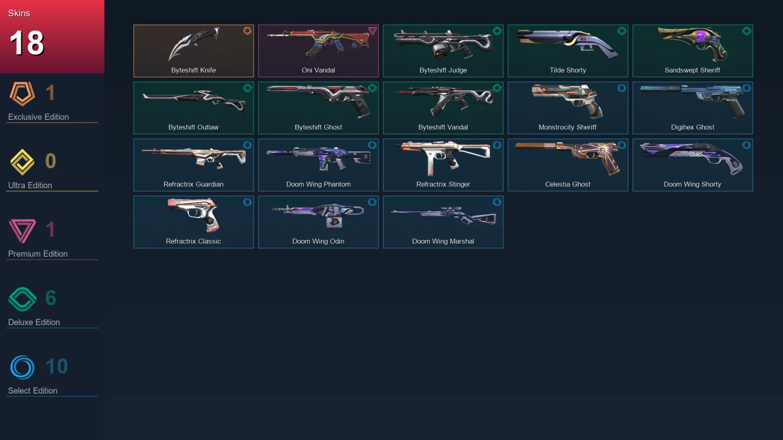 BR | Lv146 | Unranked | 18 Skin | 26 Agent | 56 Buddy