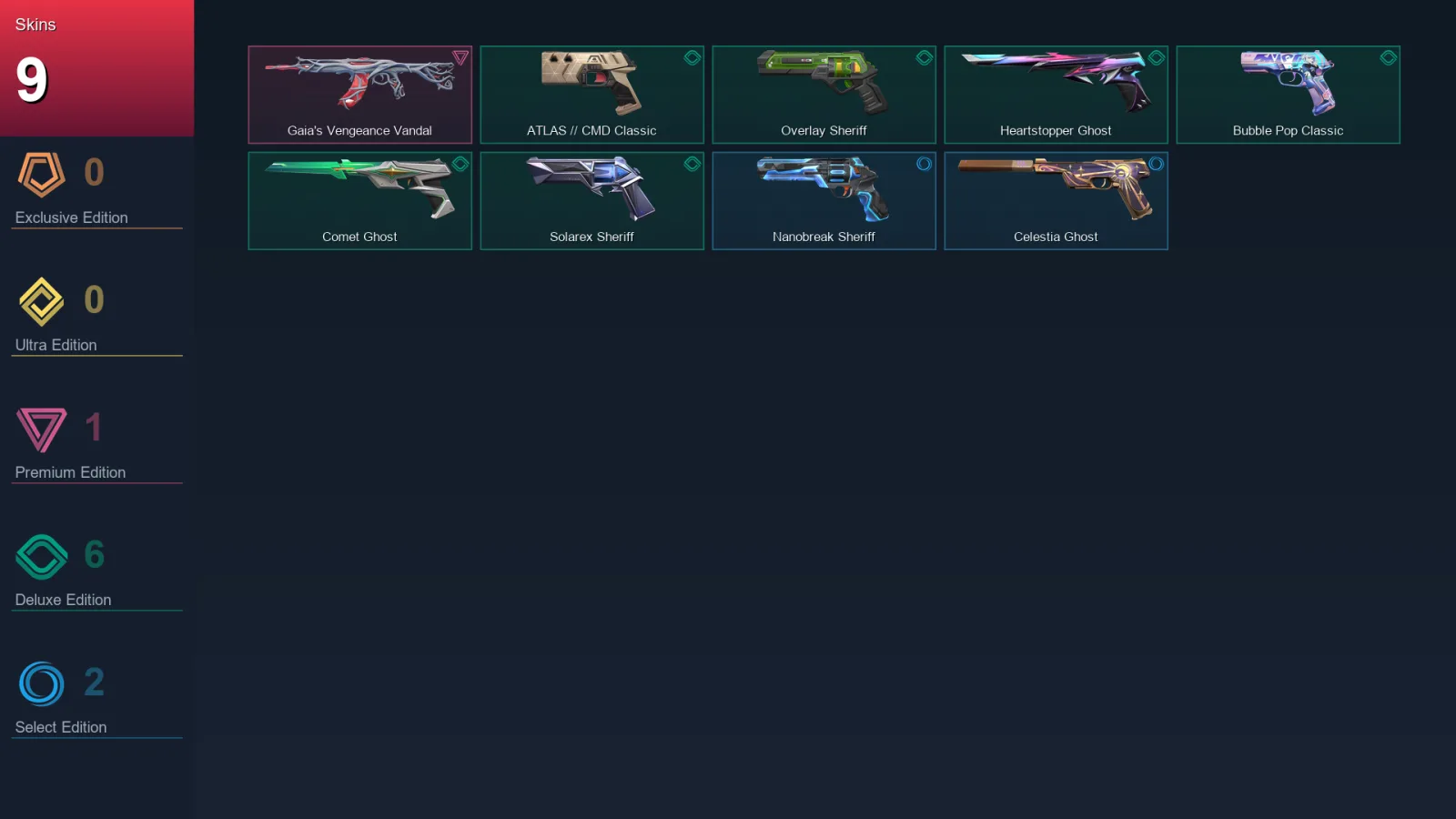 EU | Lv173 | Unranked | 9 Skin | 28 Agent | 53 Buddy