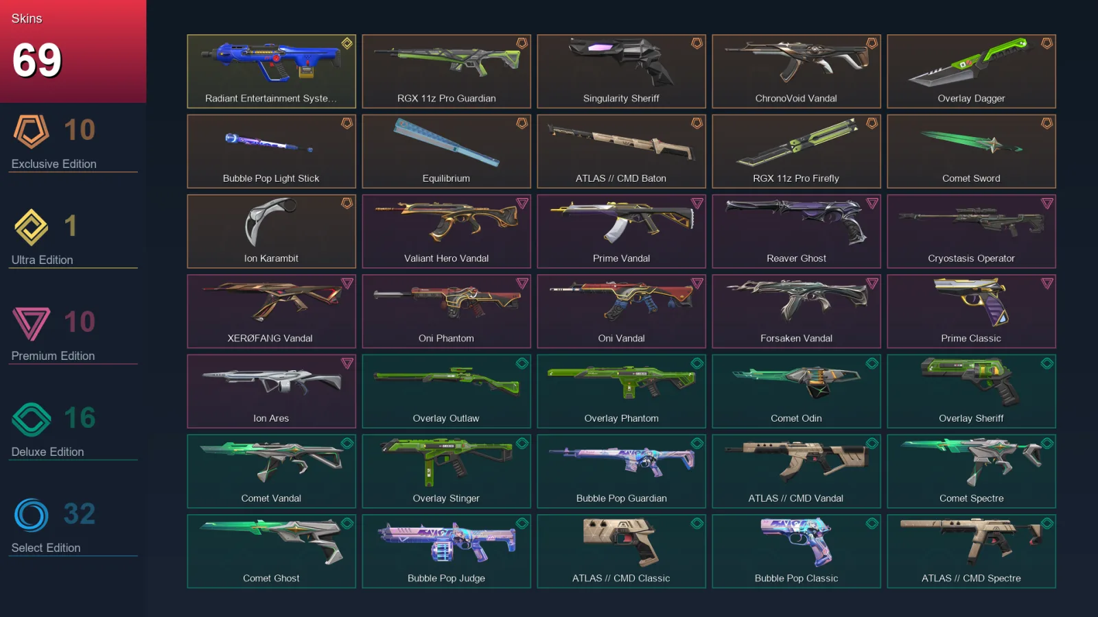 BR | Lv93 | Unranked | 69 Skin | 28 Agent | 61 Buddy