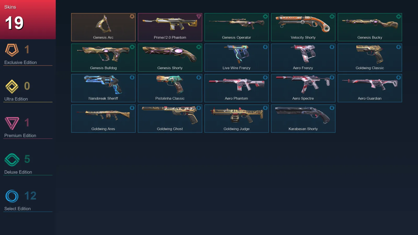 AP | Lv99 | Unranked | 19 Skin | 21 Agent | 43 Buddy
