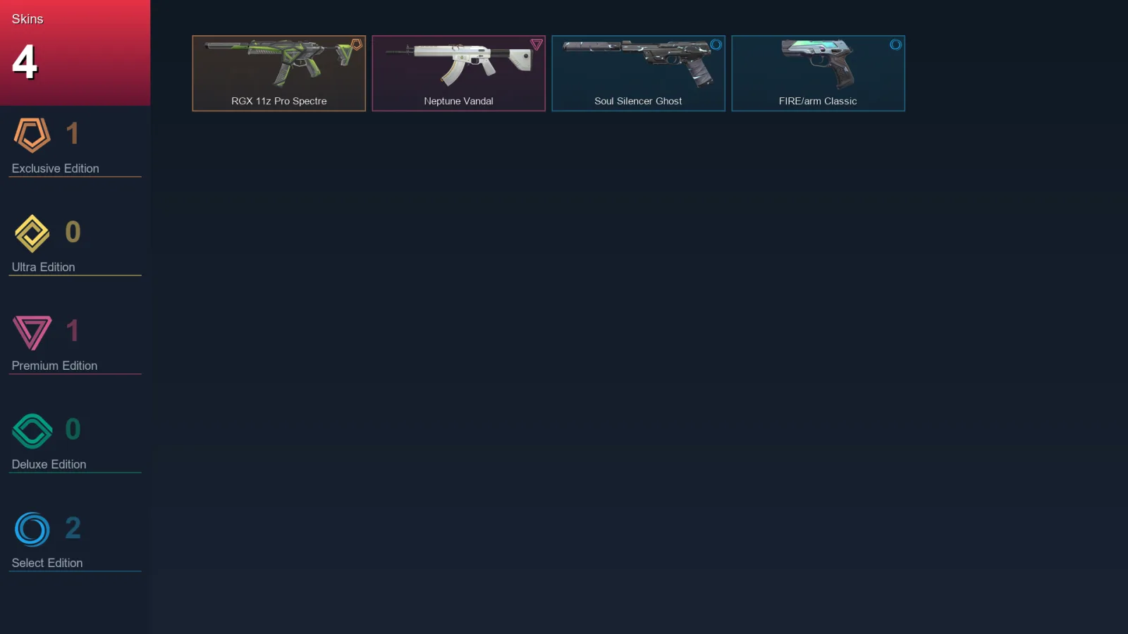 LA | Lv44 | Unranked | 4 Skin | 9 Agent | 27 Buddy
