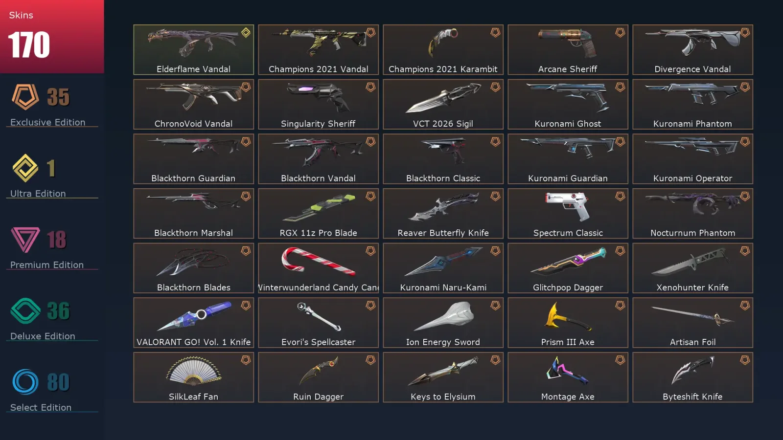 [Valorant] | EU | Level 348 | Platinum 1 | 29 Agents | 170 Skins — Valorant account