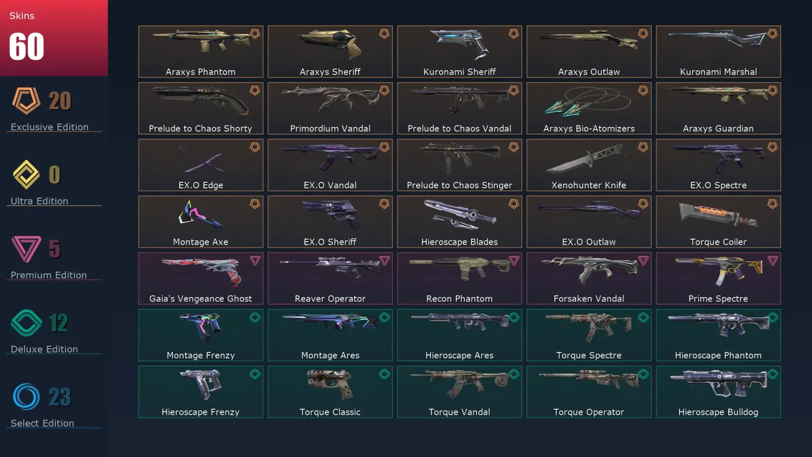[Valorant] | EU | Level 122 | Ascendant 1 | 29 Agents | 60 Skins — Valorant account