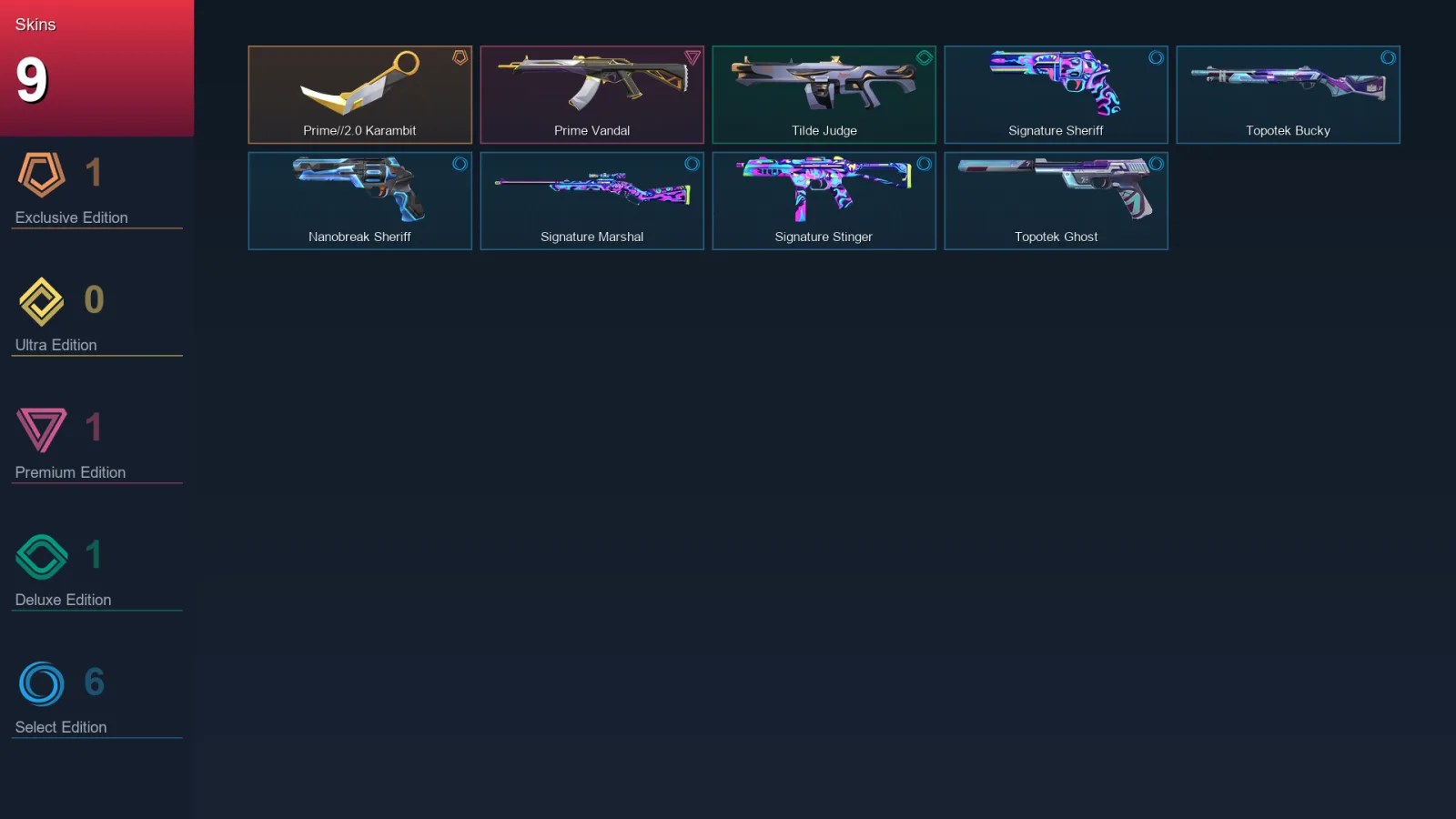 EU | Lv68 | Unranked | 9 Skin | 22 Agent | 33 Buddy