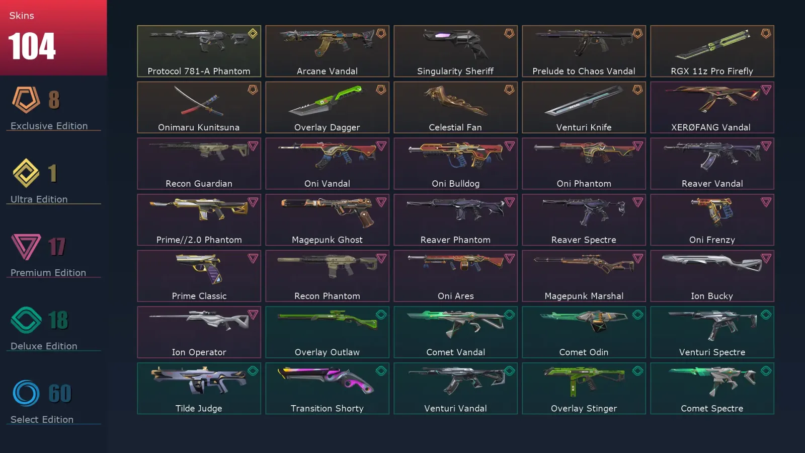 [Valorant] | EU | Level 444 | Ascendant 1 | 29 Agents | 104 Skins — Valorant account