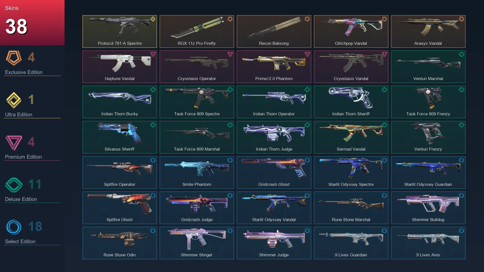 EU | Lv48 | Unranked | 38 Skin | 15 Agent | 29 Buddy