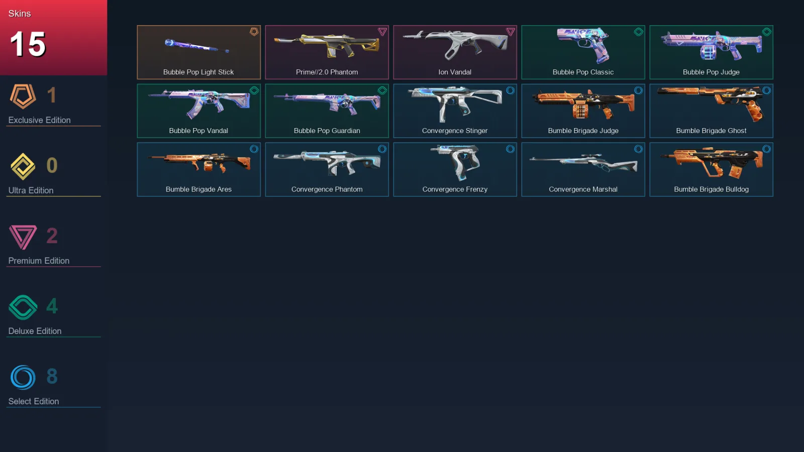 AP | Lv45 | Unranked | 15 Skin | 16 Agent | 25 Buddy — Valorant account