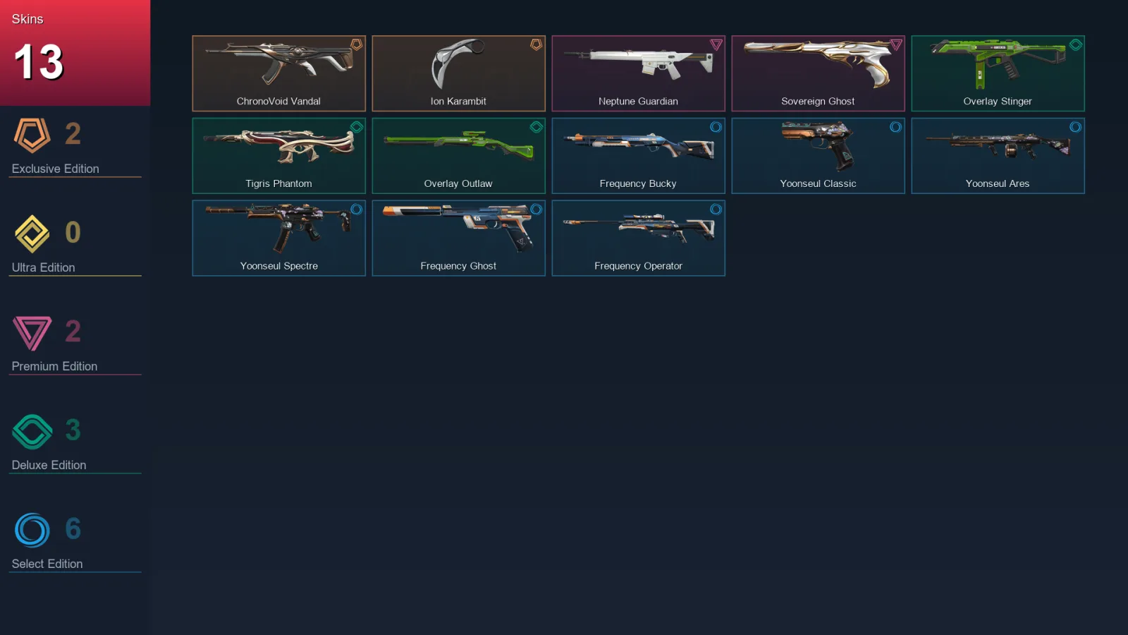 EU | Lv46 | Unranked | 13 Skin | 17 Agent | 22 Buddy — Valorant account