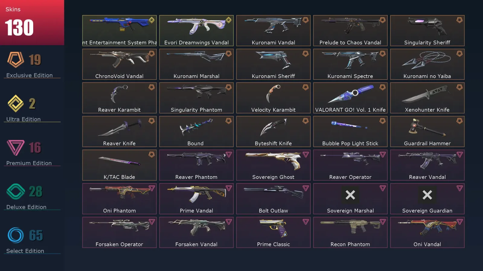 [Valorant] | EU | Level 373 | Ascendant 1 | 29 Agents | 130 Skins — Valorant account