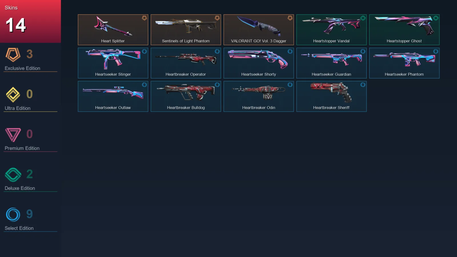 EU | Lv33 | Unranked | 14 Skin | 13 Agent | 18 Buddy — Valorant account