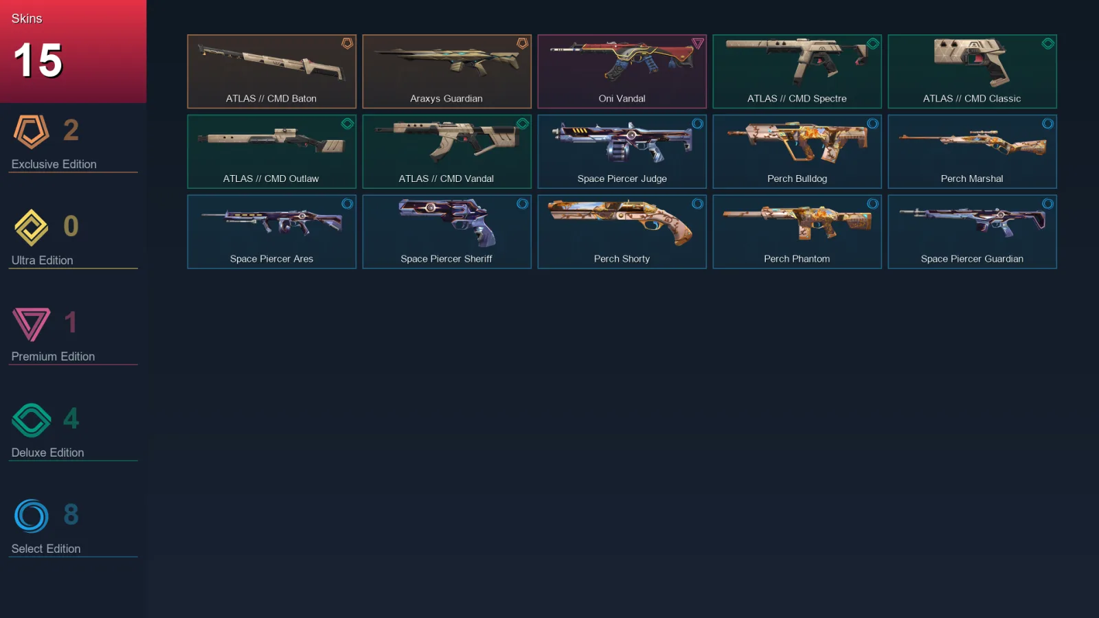EU | Lv35 | Unranked | 15 Skin | 13 Agent | 17 Buddy