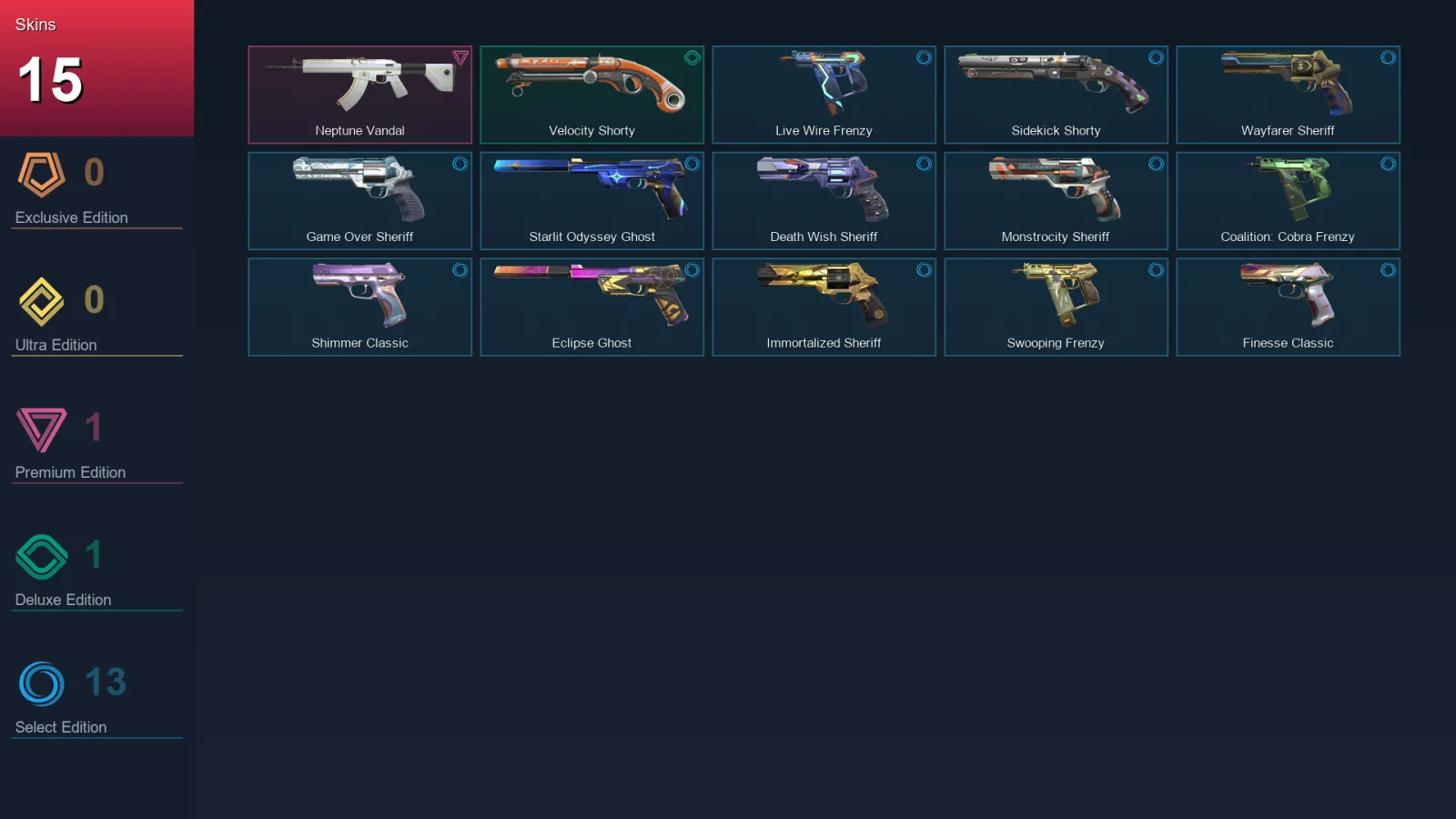 AP | Lv203 | Unranked | 15 Skin | 25 Agent | 61 Buddy