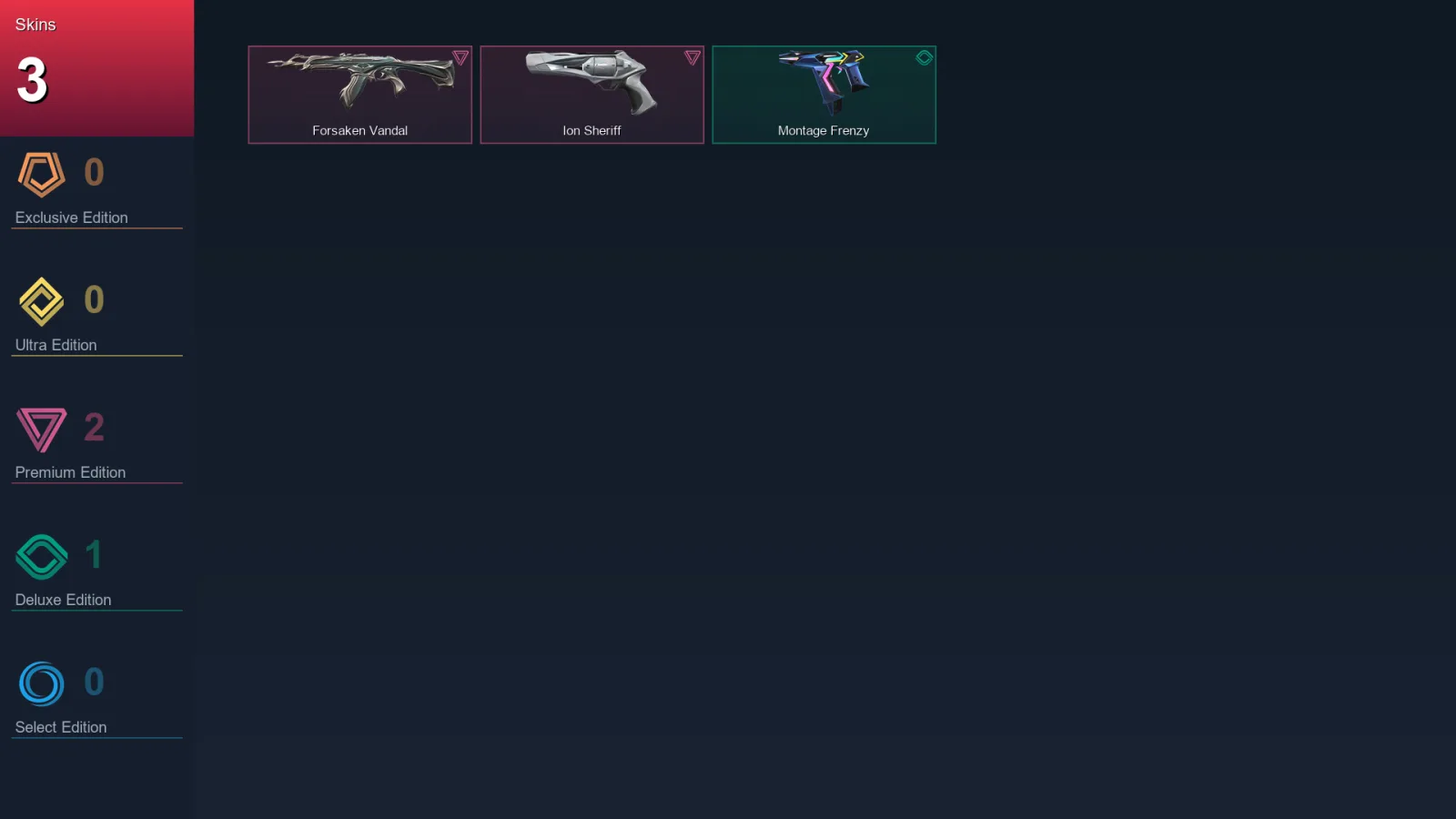 EU | Lv28 | Unranked | 3 Skin | 9 Agent | 7 Buddy — Forsaken Vandal