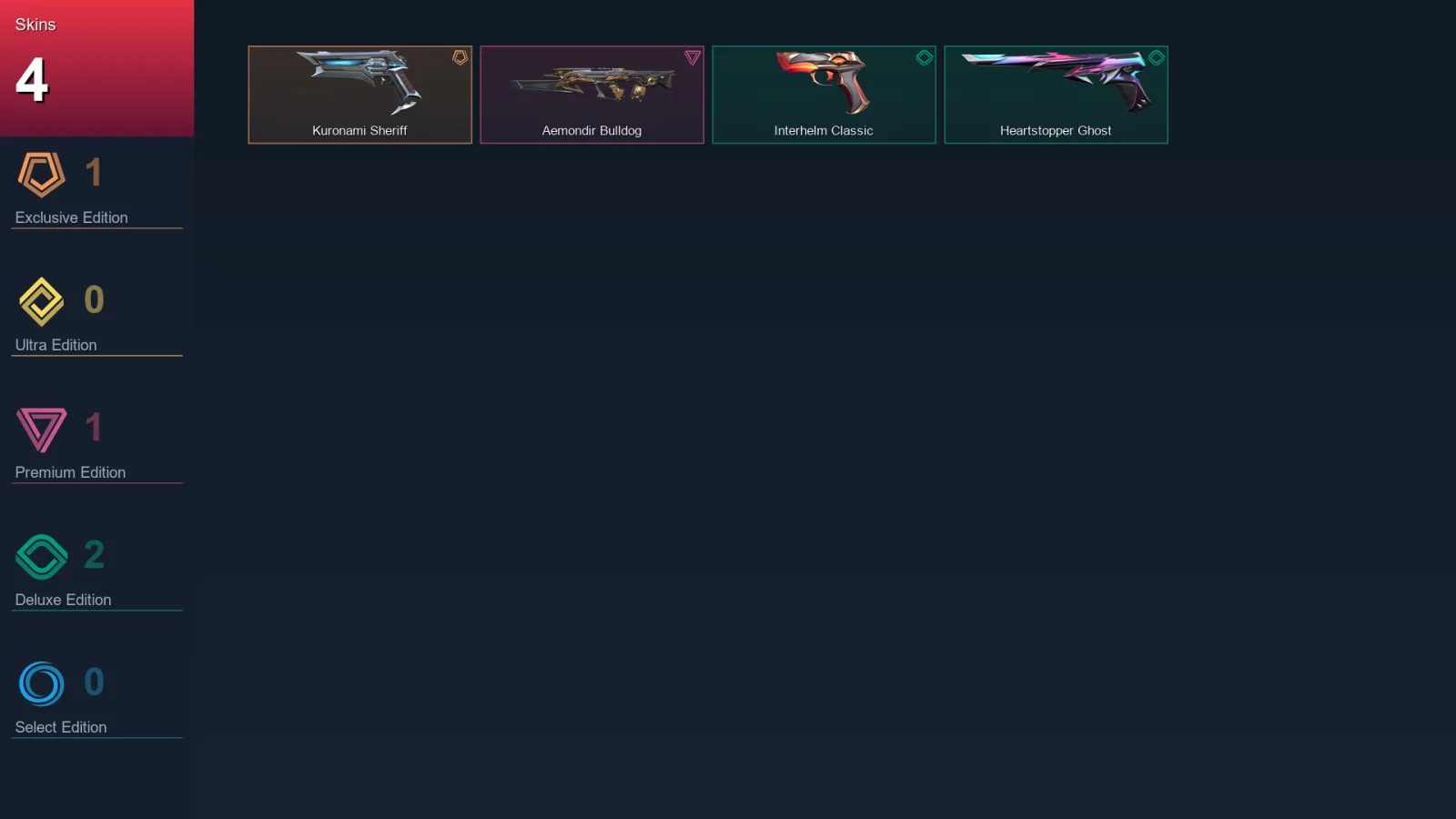 AP | Lv83 | Unranked | 4 Skin | 22 Agent | 23 Buddy